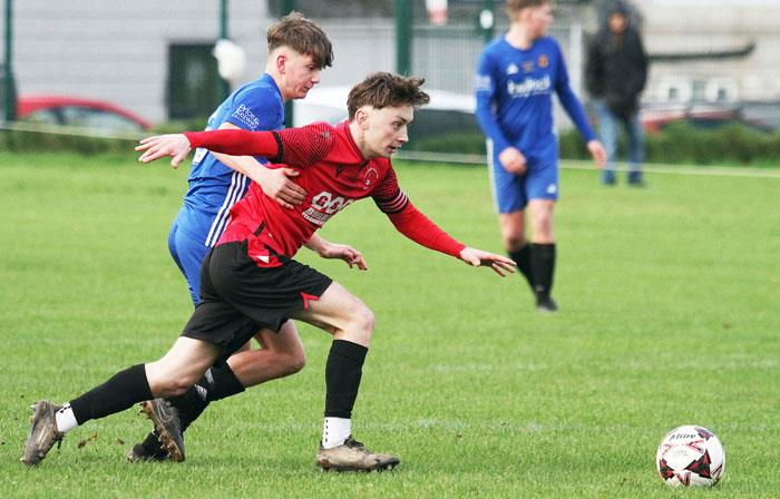 Skipper Kieran Griffiths on the attack for Pennar. Picture Susan McKehon Skipper Kieran Griffiths on the attack for Pennar. Picture Susan McKehon